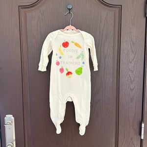 GAP Baby 100% Organic Cotton Footed Romper Fruit Print One-Piece Size 6–9M